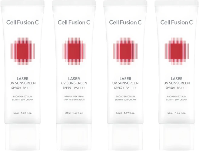 셀퓨전씨 레이저 유브이 썬스크린 SPF50+ PA++++, 50ml, 4개 - 쿠팡