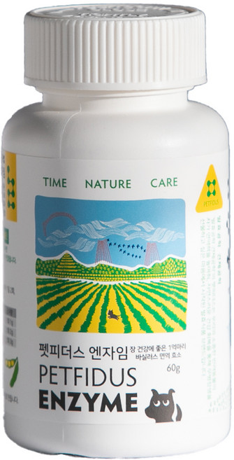 견체공학 펫피더스 엔자임 영양제, 장건강/유산균, 60g, 1개