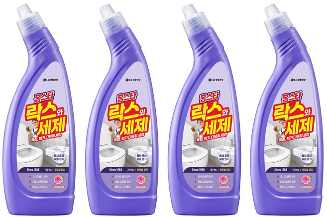 홈스타 락스와 세제 후로랄파인, 750ml, 4개