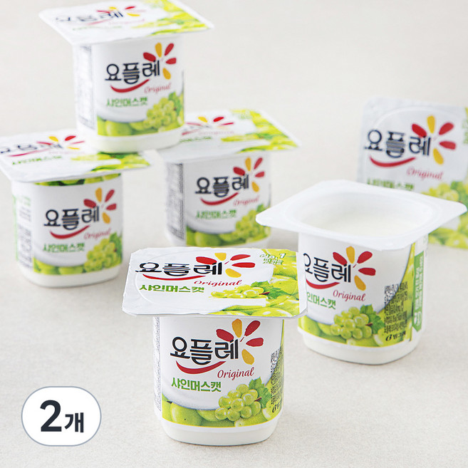 빙그레 요플레 샤인머스켓, 85g, 12개