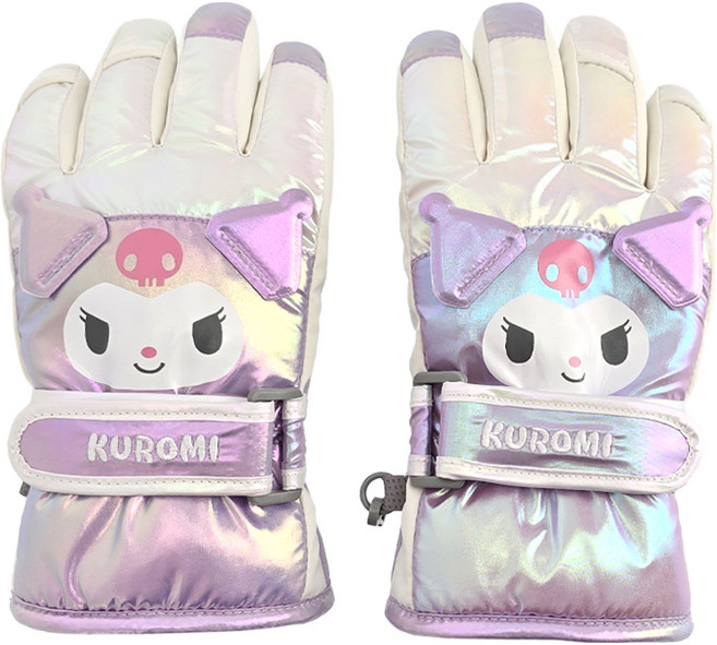쿠로미 산리오 아동용 샤인 빅페이스 입체 방한장갑 OGHKG50272