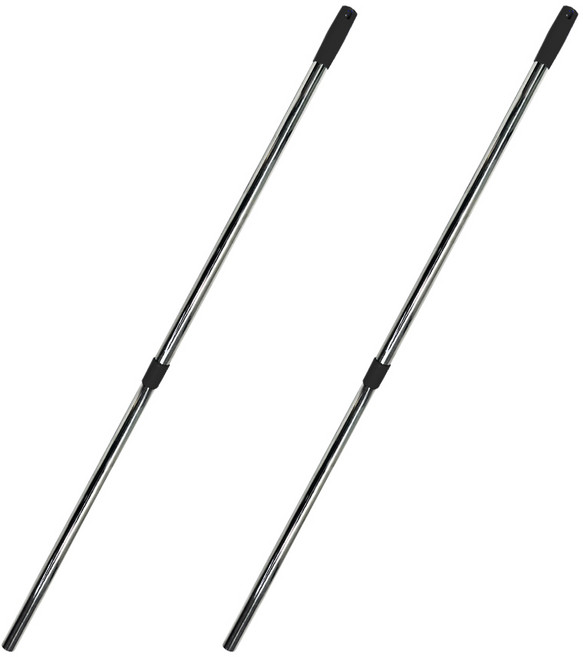 월드크린 2단 마포걸레 스텐 봉자루, 2개, 혼합색상