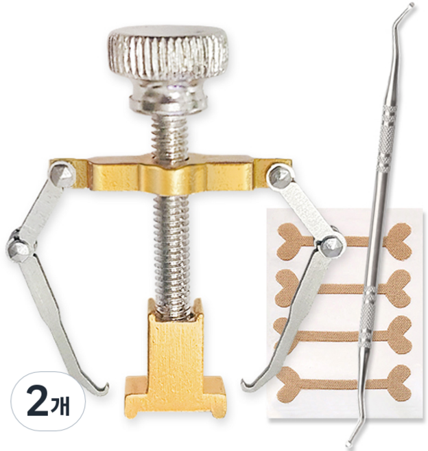 일원케어 내성발톱 교정 의료기기 + 발톱 정리기 + 보호 테이프 세트, 2개