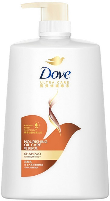 Dove 多芬 輕潤保濕洗髮乳, 1L, 1瓶