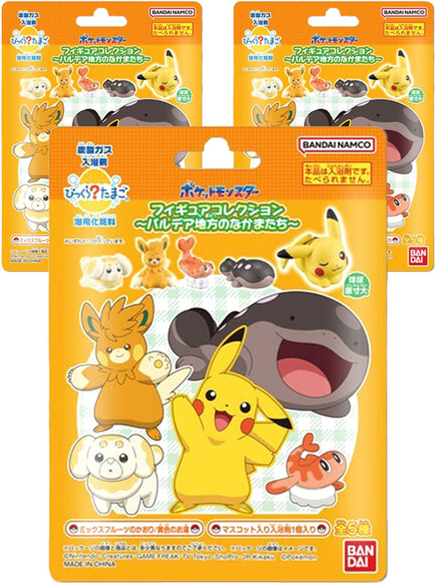 빗쿠라타마고 DX 2024 포켓몬 피규어 컬렉션 2 깜짝에그 시리즈 랜덤피규어, 3개