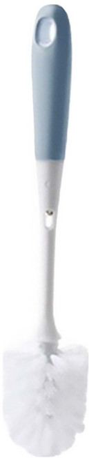 minono 米諾諾 二合一保溫瓶清潔刷 BR-14 瓶刷 6 x 30cm 細縫刷 13.5 x 3cm, 白色 + 藍色, 1組