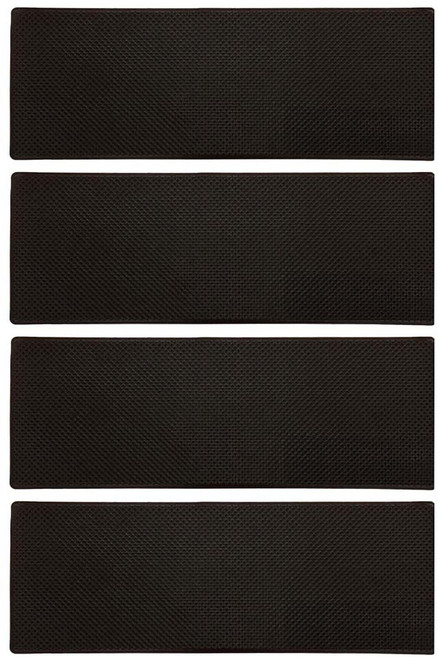 대한오토모빌 미끄럼방지 와이드형 대시보드 차량용 논슬립 패드, 4개, 블랙