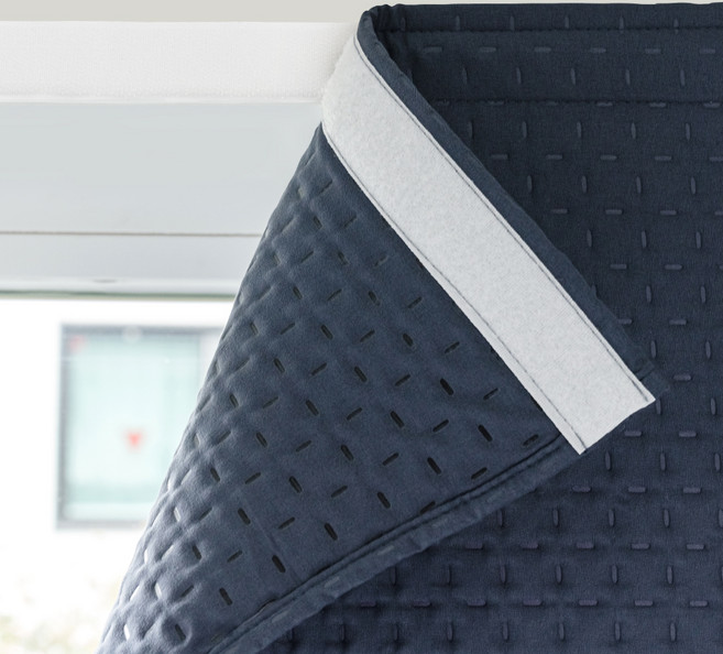 더자리 외풍차단 다운필 패딩 붙이는 방한커튼 패브릭 뽁뽁이