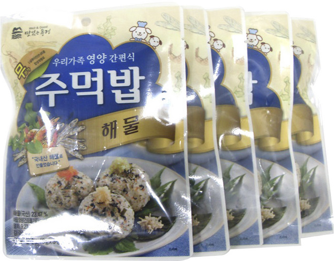 맛있는풍경 주먹밥 해물, 24g, 5개