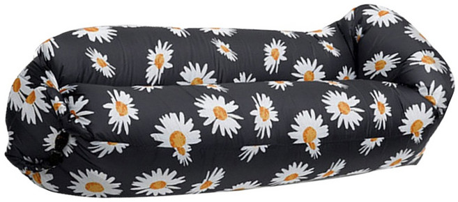 戶外充氣沙發 枕頭款, 黑色雛菊
