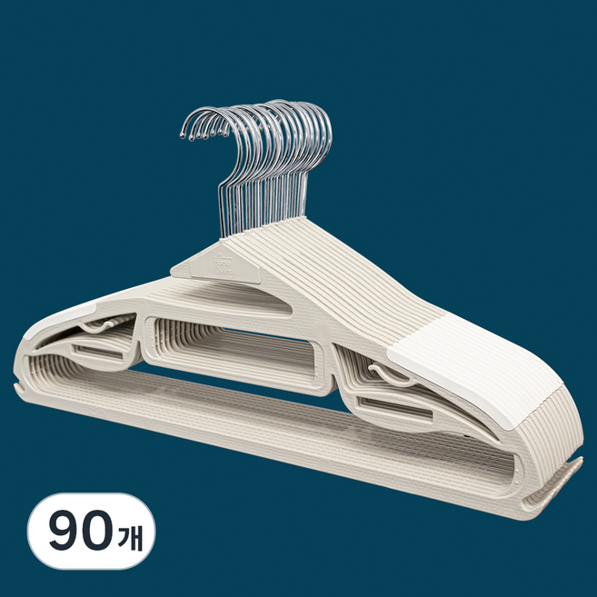 아임홈리빙 논슬립 회전형 지니 옷걸이, 화이트, 90개