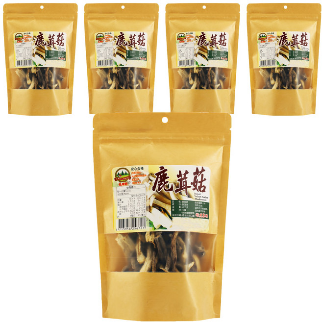 WON LAI WON 旺來旺 鹿茸菇, 40g, 5包