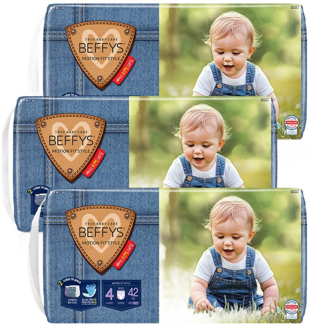 BEFFYS 貝碧思 Motion Fit褲型尿布, L, 126片