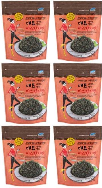 대표 새우멸치 미스김자반, 40g, 6개