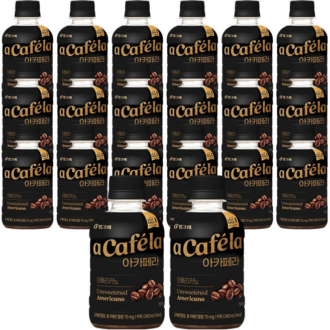 아카페라 아메리카노, 240ml, 20개