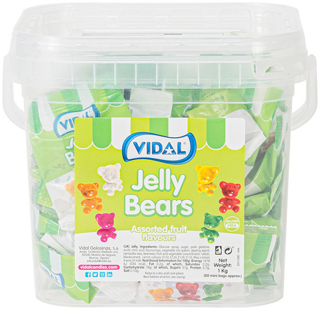 비달 곰 젤리 50개입, 1kg, 1박스