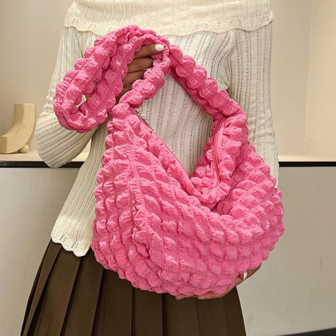 Elsso Cloud 雲朵日常散步斜揹包, 玫瑰紅