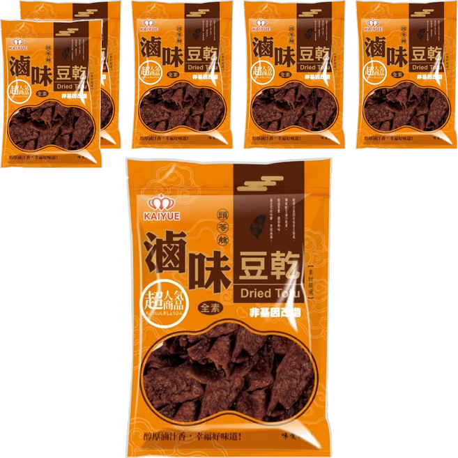 Chiao-E 巧益 頭等艙 全素滷味豆乾, 300g, 6包
