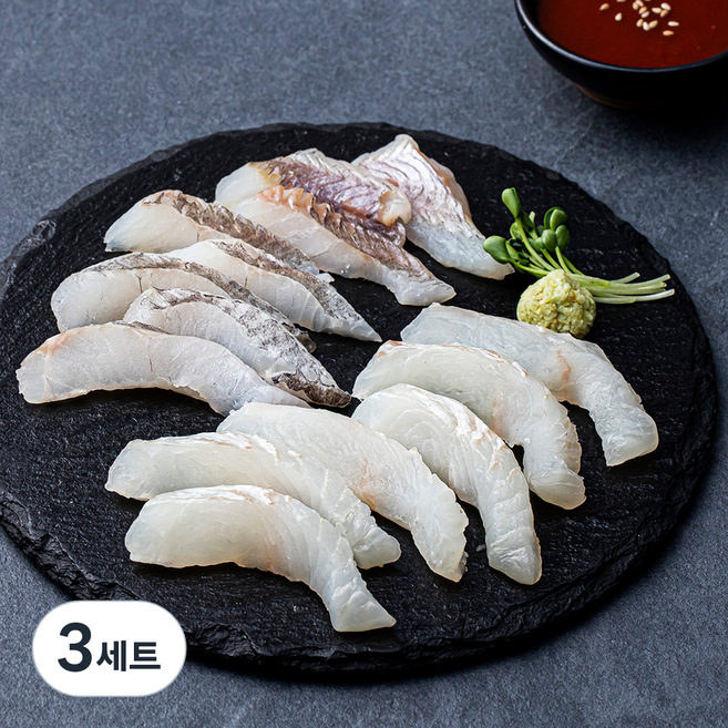 프레시컬렉션 광어 + 우럭회 세트 (냉장), 150g, 3세트