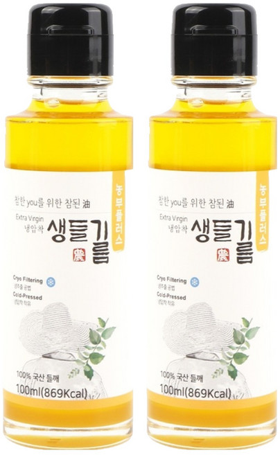 farmer plus 冷壓生紫蘇油, 2個, 100ml