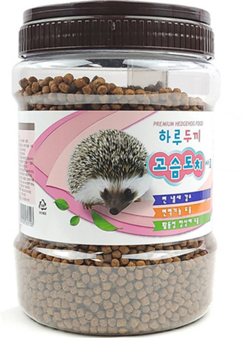 하루두끼 프리미엄 고슴도치 전용사료, 850g, 1개
