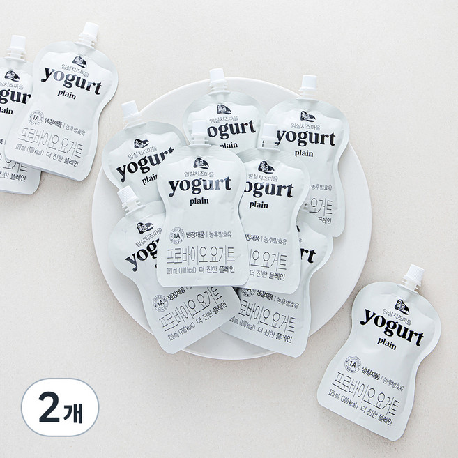 임실치즈마을 요거트 더 진한 플레인, 120ml, 20개