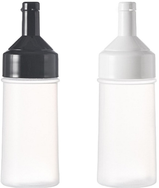 큐트미 흐르지 않는 원터치 투명 소스통 250ml x 2종 세트 MP276, 1세트