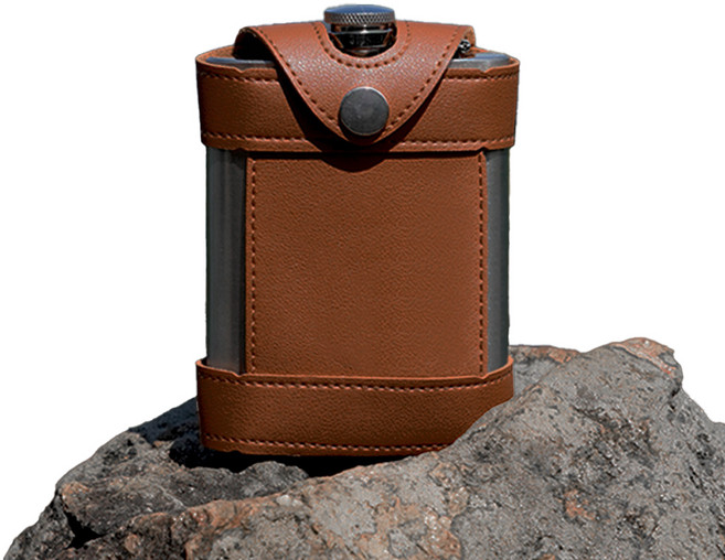 젠틀샷 힙플라스크 세컨드 바디 227ml, 브라운, 1개