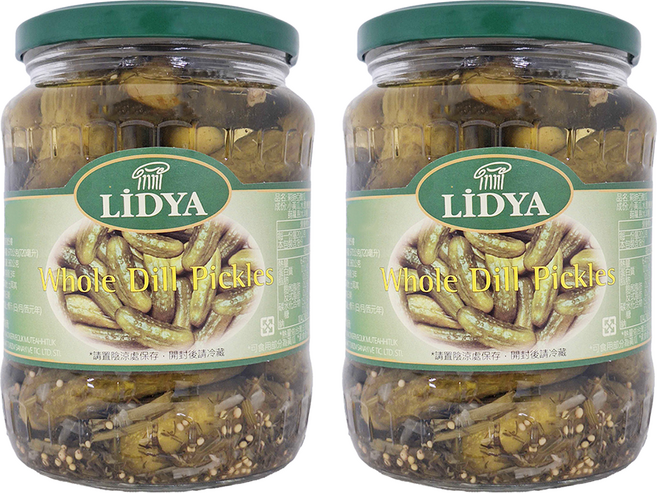 LIDYA 莉迪亞 酸瓜, 720ml, 2罐