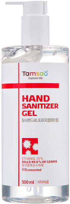 탐사 핸드 새니타이저 겔, 500ml, 1개