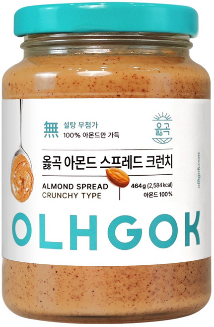 옳곡 아몬드 스프레드 크런치, 1개, 464g
