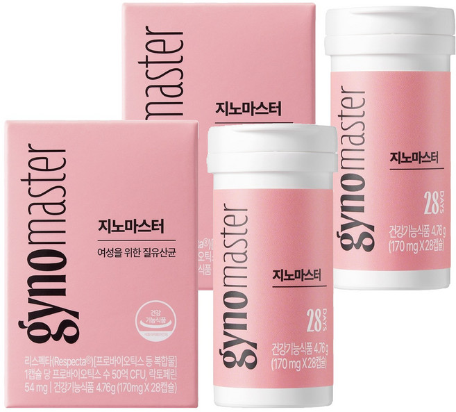 마스터바이옴 뉴트리 지노 마스터, 2개, 28정