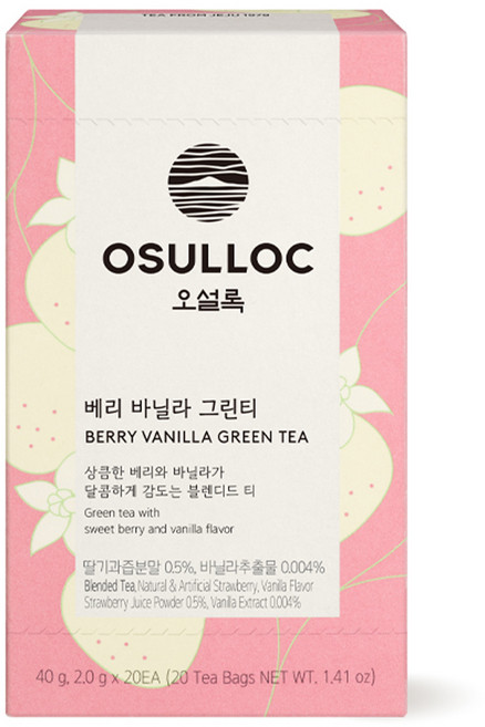 오설록 베리 바닐라 그린티 티백, 2g, 20개입, 1개