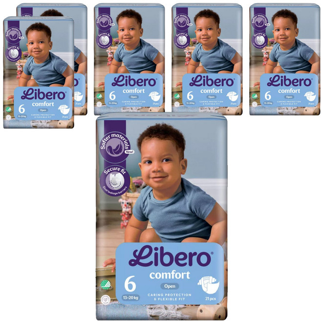 Libero 麗貝樂 Comfort 嬰兒紙尿褲 13~20kg, 126片, 第6階段(XL)