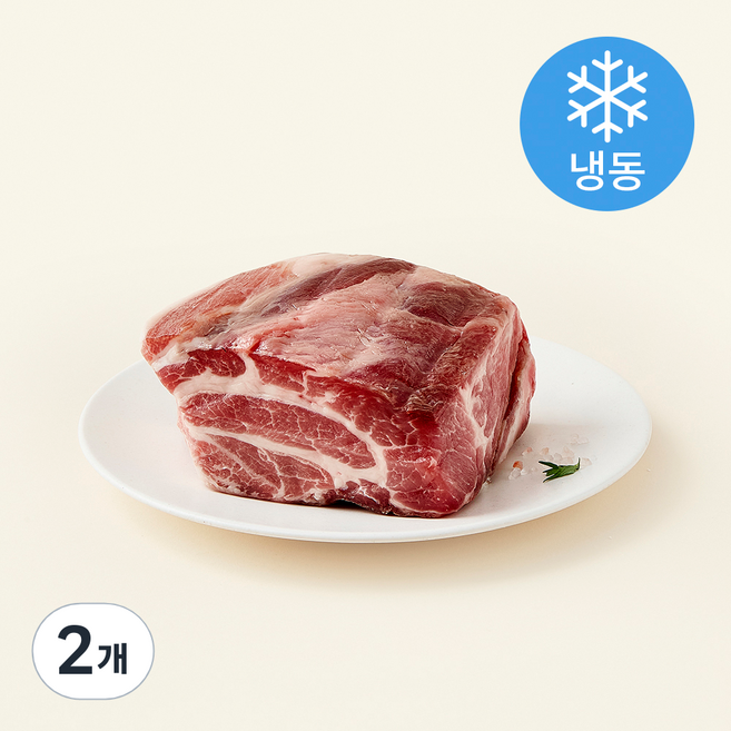 드라이에이징 한돈 통목심 구이용 (냉동), 700g, 2개