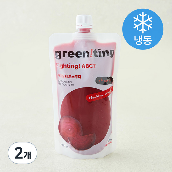 그리니팅 파이토 레드스무디 (냉동), 200g, 2개