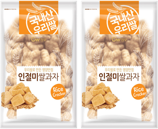 청우식품 인절미 쌀과자, 280g, 2개