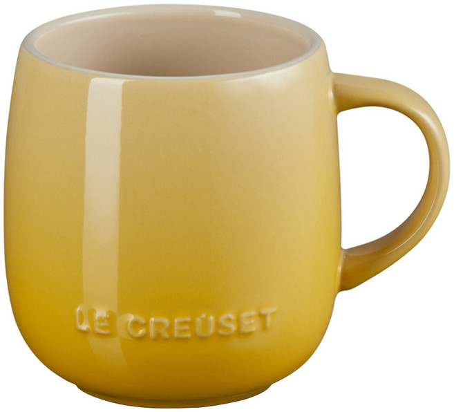 LE CREUSET 瓷器 蛋蛋馬克杯 380ml 溫桲黃 咖啡杯 茶杯 1個