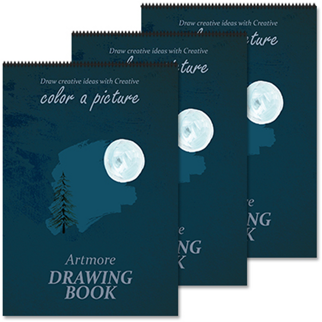 아트모아 전문가용 스케치북 200g, 4절, 15매, 3개