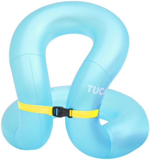 투칸 넥튜브 부력 조끼 유아동 착용형 수영보조용품, 블루, 1개