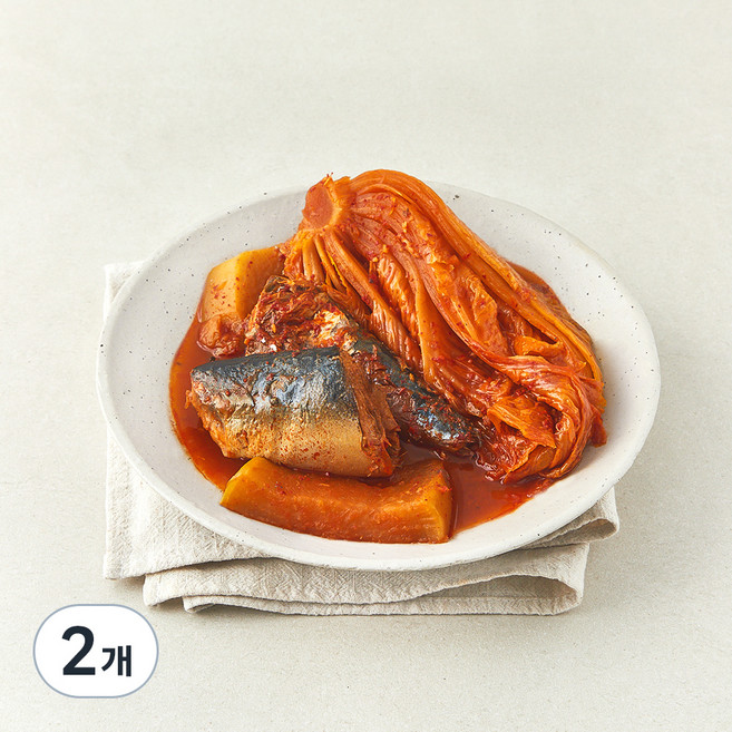 바다원 초이스쿡 고등어 묵은지찜, 1kg, 2개