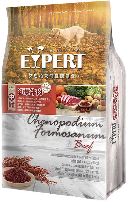 福壽實業 EXPERT 艾思柏 成犬專用配方飼料, 紅藜牛肉, 15kg, 1袋