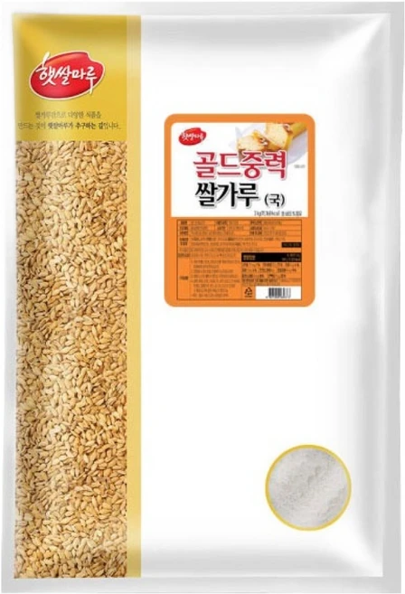 햇쌀마루 골드중력쌀가루(국산), 3kg, 1개 - 쿠팡