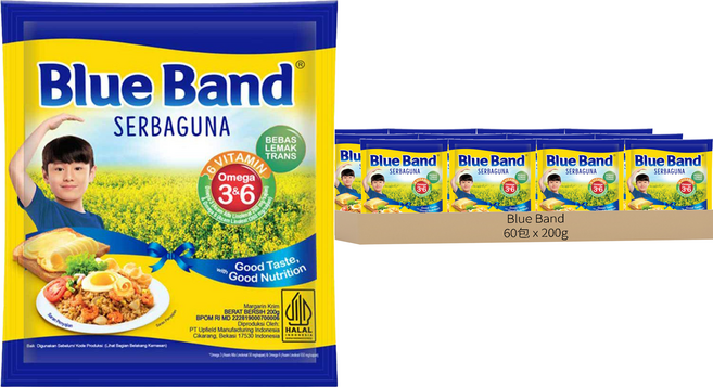 Blue Band 脂肪抹醬 A221, 200g, 60包