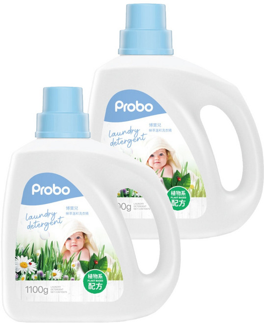 Probo 博寶兒 植萃溫和洗衣精, 1.1kg, 2瓶