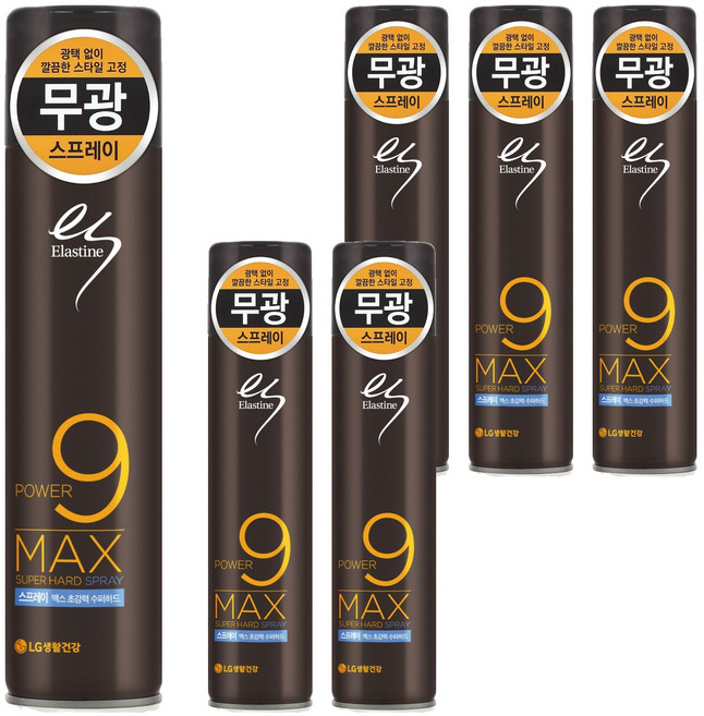 엘라스틴 맥스 초강력 수퍼하드 헤어 스프레이, 280ml, 6개