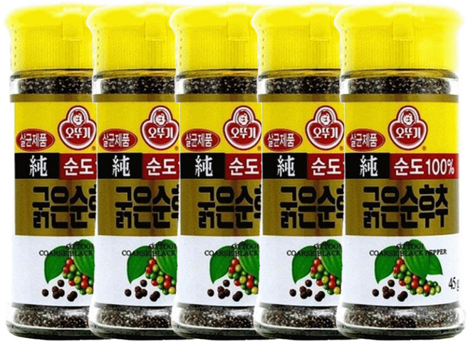 오뚜기 굵은순후추, 45g, 5개