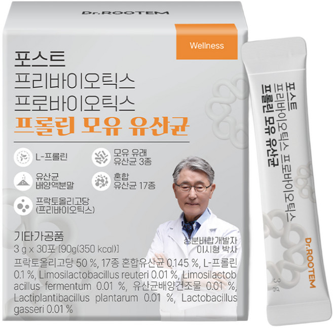 닥터루템 포스트 프리바이오틱스 프로바이오틱스 프롤린 모유 유산균, 90g, 1개