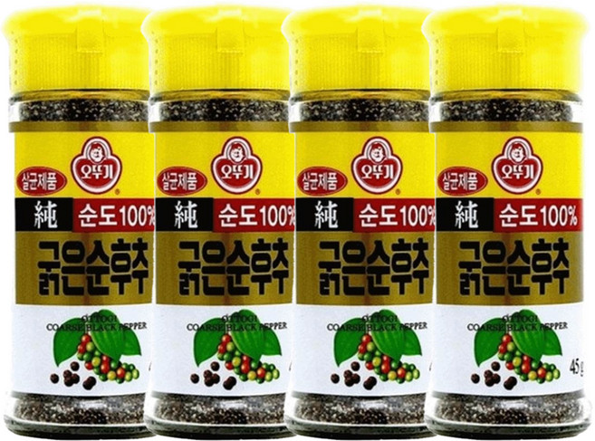 오뚜기 굵은순후추, 45g, 4개