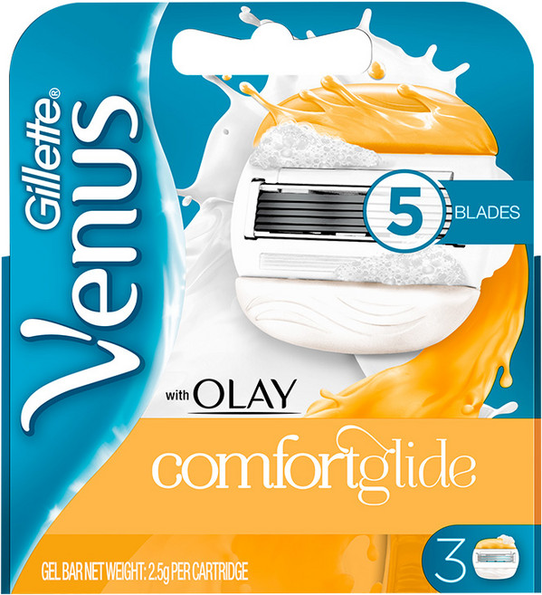 질레트 비너스 올레이 면도날, 3개입, 1개